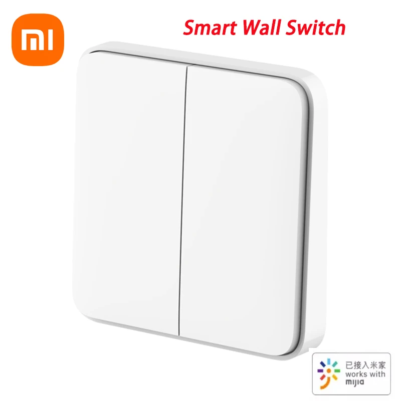 Xiaomi Mijia Smart Wall Switch Live Line Version Wall Switch OTA Upgrade Smart Linkage Works With Mihome App