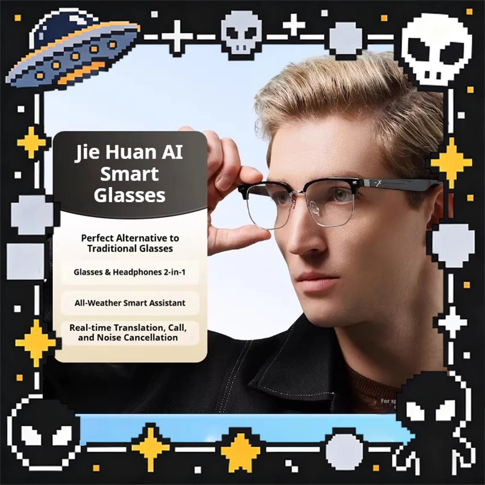 

SUPERHEXA SS0201GL AI Glasses 30.7g AI Real-time Simultaneous Translation Quick-release Structure Smart Glasses Convenient Gifts