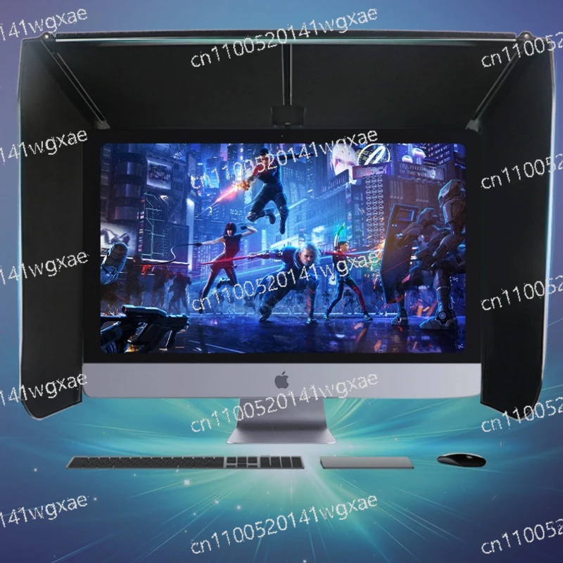 17-27 Inch Monitor Sun Hood Anti-Glare Screen Visor 41-71cm Width Desktop Monitor Shade for Graphic Design & Printing Work