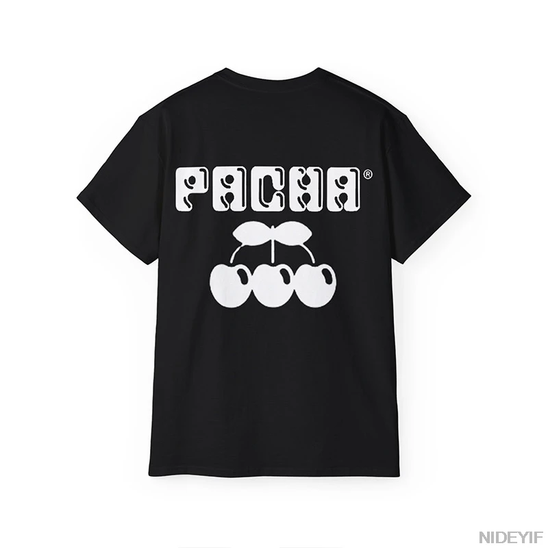 Summer Keinemusik x Pacha T Shirt Men Women Fashion Street Cotton Short Sleeve Tee Men Hip Hop Tops Clothes Sportwear P6