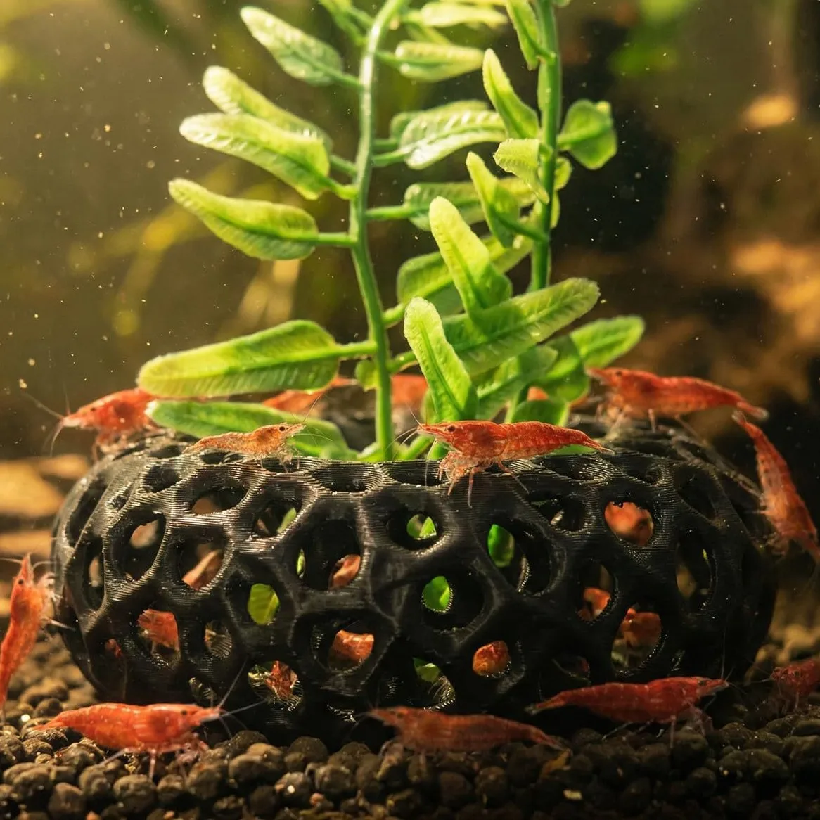 Hot selling 3D printed aquarium fish and shrimp escape house creative fish tank landscape decoration reproduction