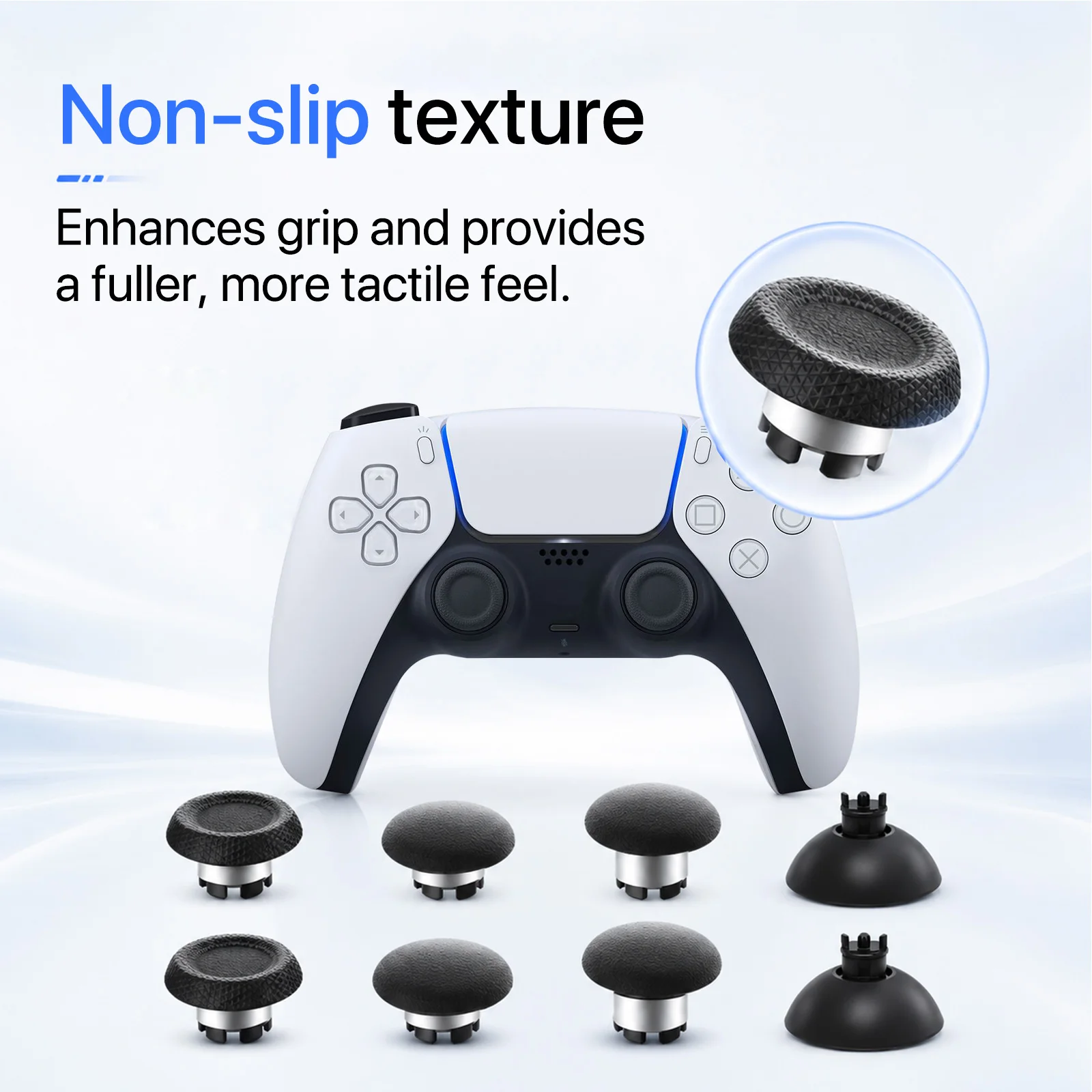 HALLPI × AKNES TMR Joystick for PS5 PS4 Controller, Anti Drift Replacement Analog Stick Repair Game Accessories