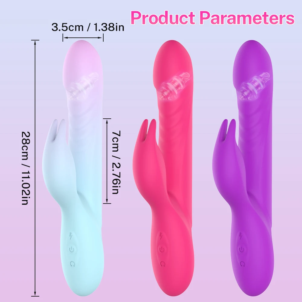 وضع الاهتزاز الدوار أرنب هزاز G بقعة البظر محفز الاستمناء الإناث الكبار لعبة الجنس