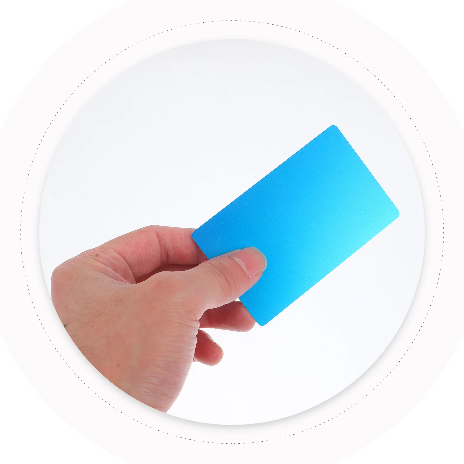 

100Pcs Aluminum Business Card Blanks Thick Blank Metal Cards Engraving Printing Nameplate DIY Small Cards Aluminum Business Card