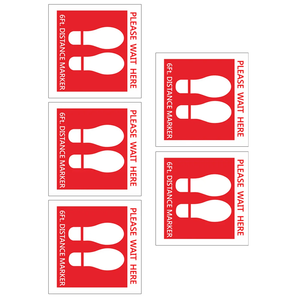 Autocollant de Distance de maintien de la Distance en Pvc de qualité, pour centre commercial, lieux publics, autocollant d'école de sécurité, autocollants ronds de décoration
