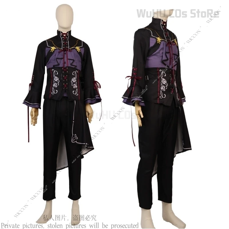 Ayase Mayoi Anime Ensemble Stars 2 Cosplay Costume Men Halloween Carnival Role Play Wig Jacket Pants Belt Accessories Full Suit