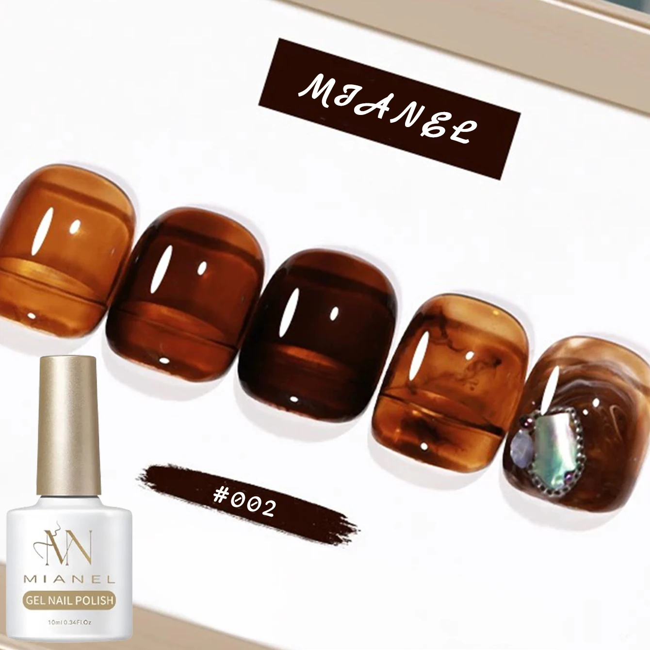 10 مللي 2025 الخريف الشتاء الجليد شفافة مبيعا ميلارد السلحفاة قذيفة هلام العنبر هلام طلاء الأظافر لعيد الميلاد هالوين #6