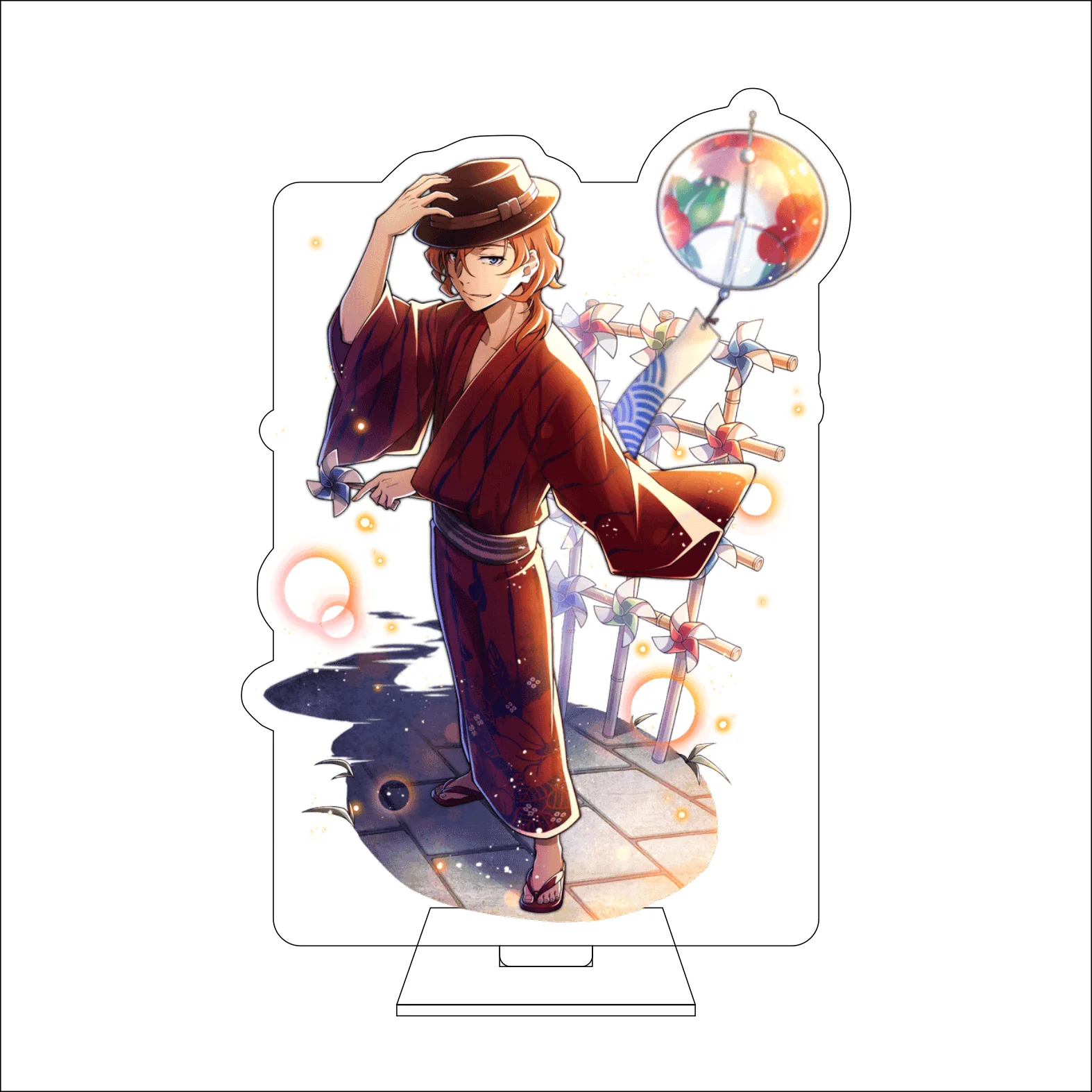 Figura de Acrílico de 16CM do Anime Bungo Stray Dogs para Cosplay, Suporte Decorativo de Ryunosuke Akutagawa e Nakahara Chuuya, Presentes e Ornamentos