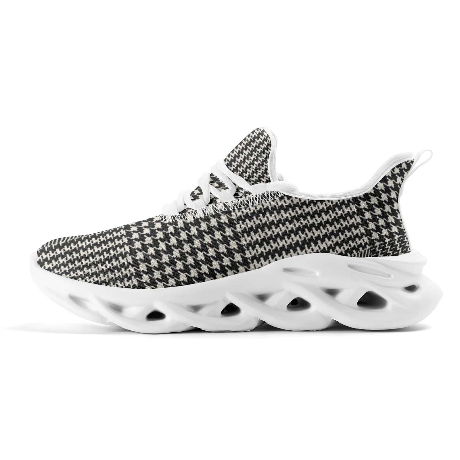 

Checkered Pattern Unisex Casual Sneakers for Men Women Teenager Sports Running Walking Shoes High Quality Lace Up Mesh Footwear
