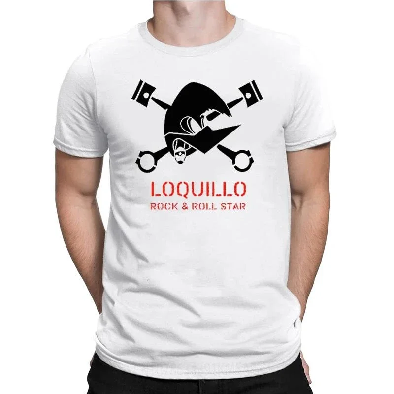 man  Loquillo t-shirt Camiseta Loquillo Y Los Trogloditas Negra Christmas Gifts Tee Shirt men brand tshirt summer  top tees