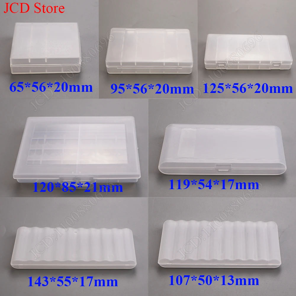 Hard Plastic Case Container Bag Case Organizer Box Case Holder Storage Box Cover 4 6 8 10 Slot AA AAA Battery Box