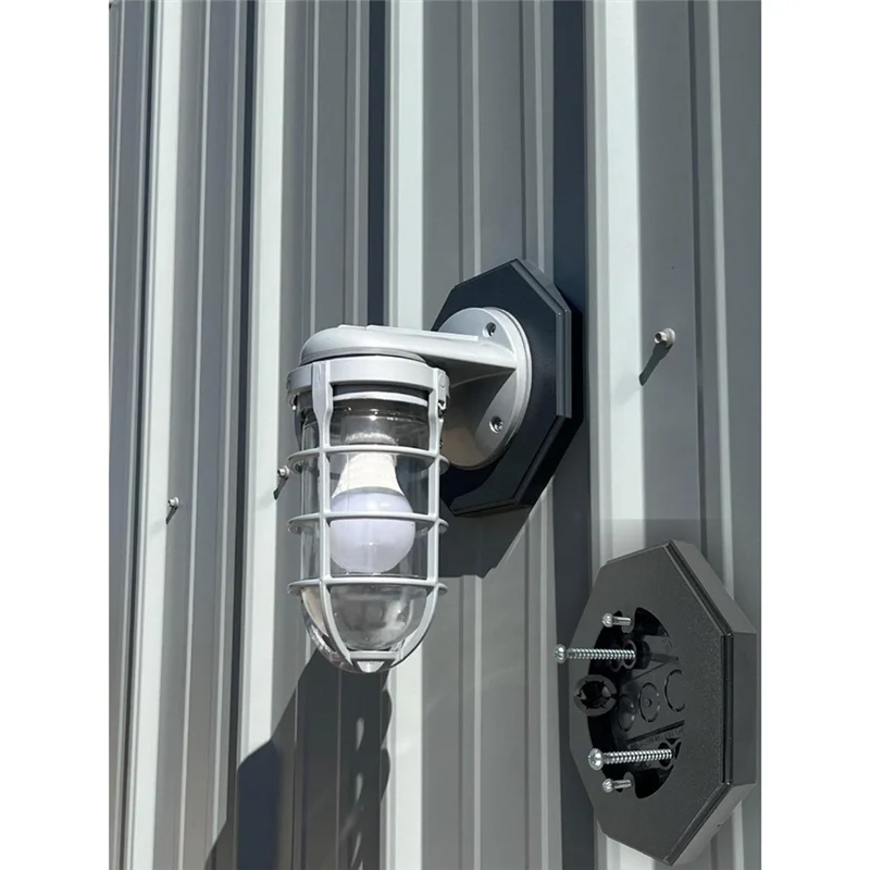 

Монтажный блок вертикальной сайдинговой лампы, комплект из 2 восьмиугольных блоков 8161, со встроенной коробкой для гладких плоских поверхностей на открытом воздухе