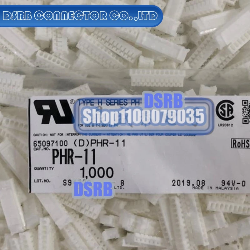 

100 шт./лот PHR-11 пластиковый корпус 11P 2,0 мм ширина ножек 100% новый и оригинальный разъем новый оригинальный