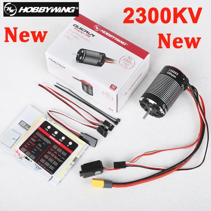 NEW HobbyWing Fusion PRO 540 2300KV Fusion Se 1800KV 1200KV Sensory Motor Built in 60A 40A ESC 2 in 1 for RC 1/10 Climbing Car