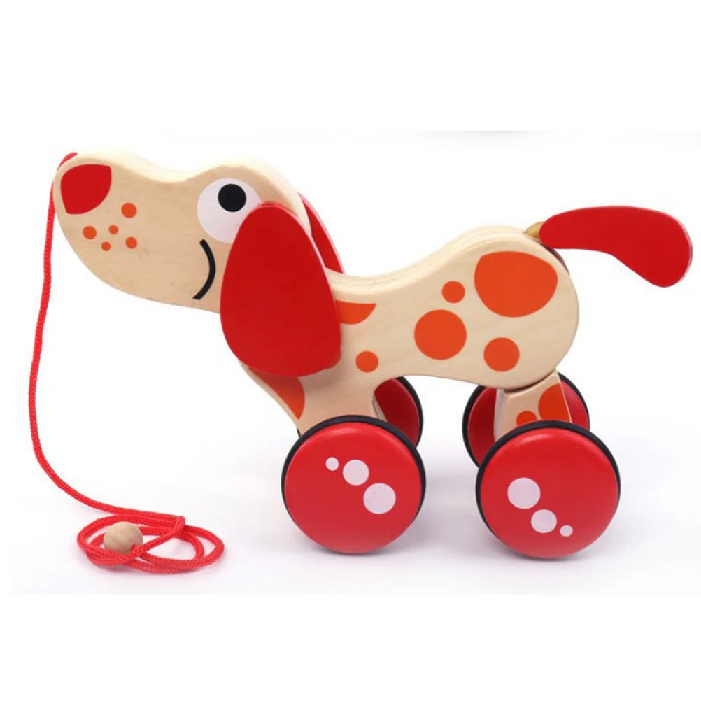 Brinquedos De Cão De Bambu De Crocodilo De Madeira Puxar, Brinquedos De Madeira Infantil, Baby Walk