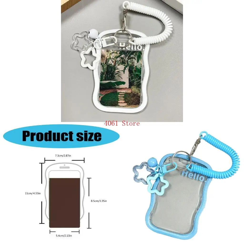

Photocard Holder with Keychain Cards Holder Pendant Keychain Cards Sleeves