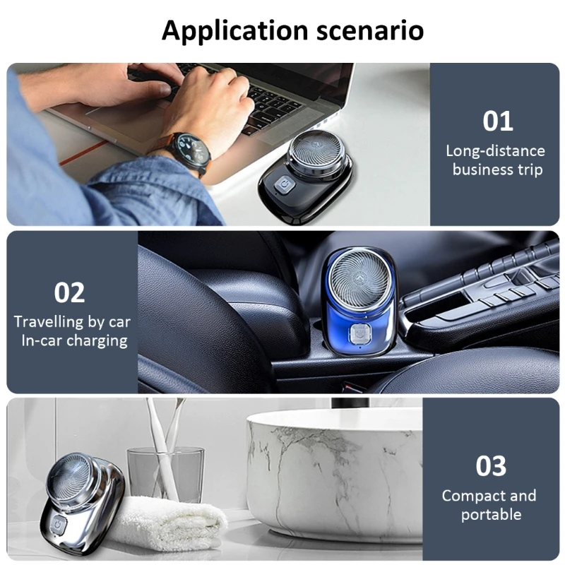 Electric Beard Razro、コードレスフェイスシェービングヒゲトリマー電子 Razro ギフト