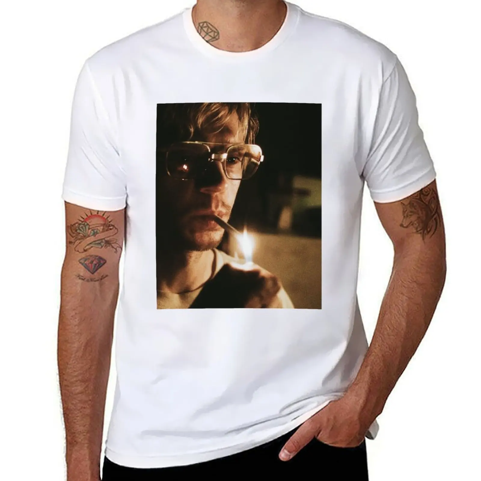 

evan peters T-Shirt man t shirt heavy cotton man t shirt cotton T-Shirt