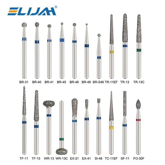 5 sztuk/worek dentystyczne wiertła diamentowe wiertło FG 1.6mm Bur do szybkiej rękojeści Denspay wiertło dentystyczne polerowanie wybielanie materiał laboratoryjny