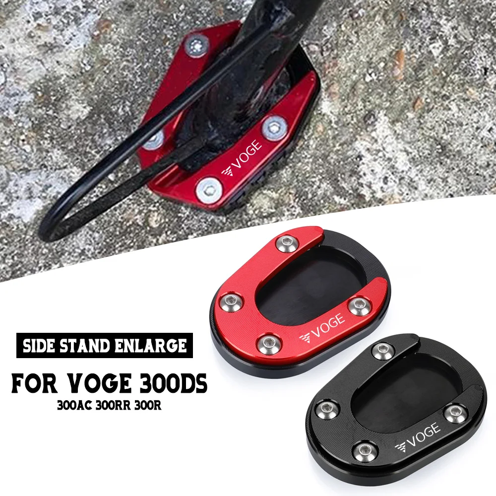 

300 DS AC RR R Motorcycle Kickstand Foot Enlarger Side Extension Pad Stand Support Plate For Loncin VOGE 300DS 300AC 300RR 300R