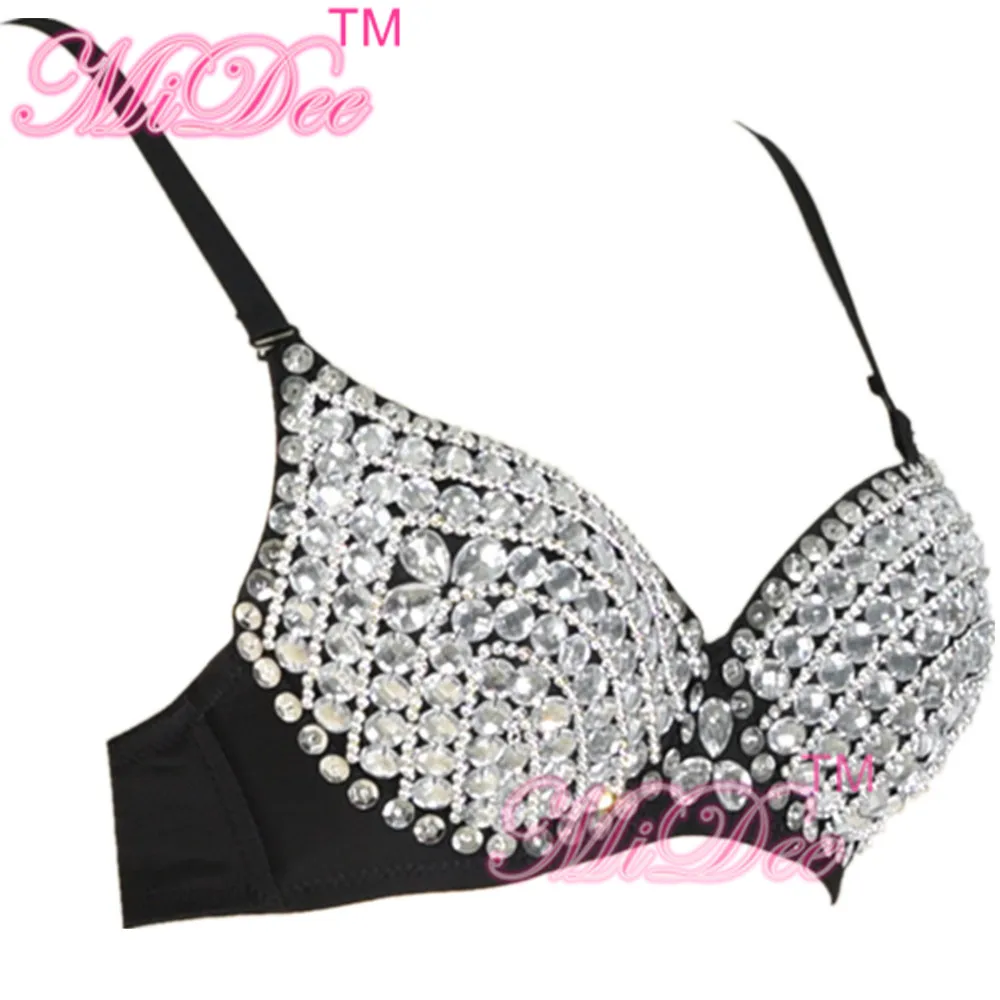 Nightclub Wear Bras Belly Dance Beaded Bras Sexy Revit Bras Wear