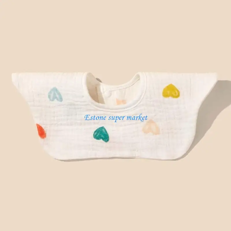 090B Babador infantil babador para bebê babador algodão respirável babador dentição estampado saliva Toalha