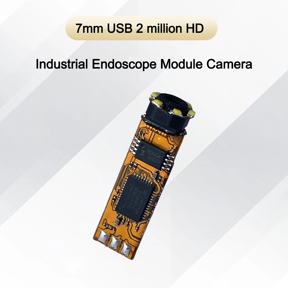 

7mm 2MP Industrial Inspection Camera Board USB Medical Endoscope Camera Module for Visible Pipe Repair