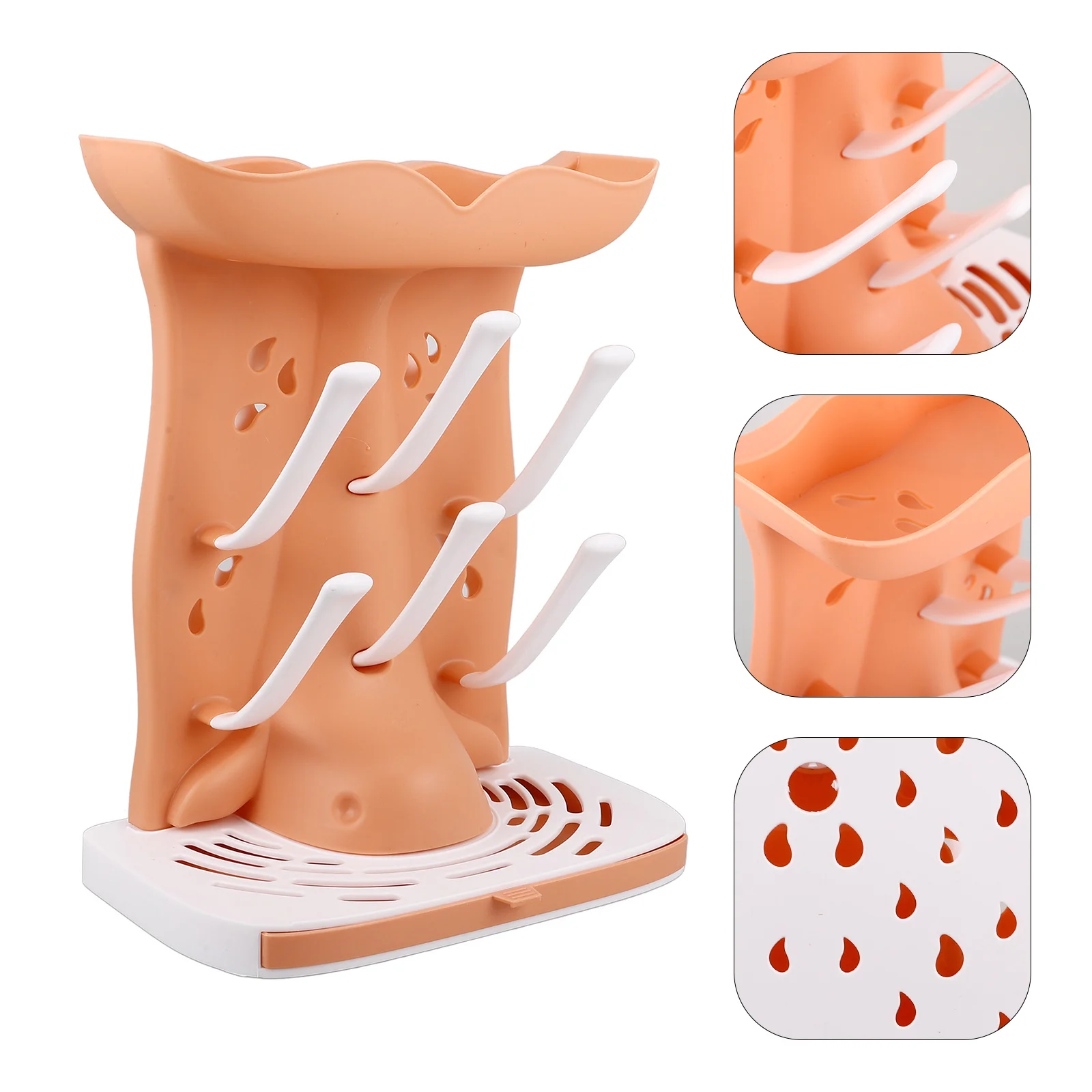 

Сушилка для детских бутылочек, многофункциональная подставка для слива детских бутылочек, эффективный дренаж воды, незаменимый для детей