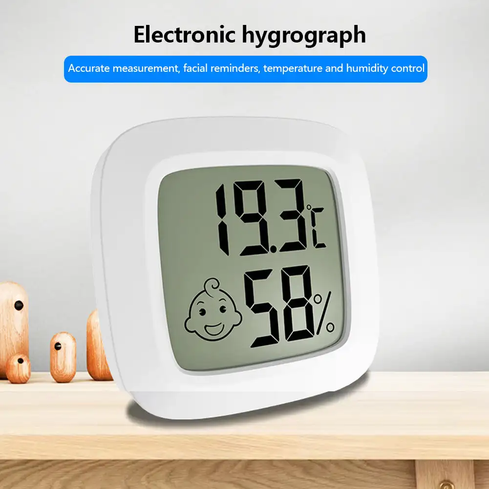 1PC Mini Digital Thermometer Hygrometer Room LCD Display Temperature Humidity Gauge Monitor Indoor Cellar Fahrenheit Centigrade