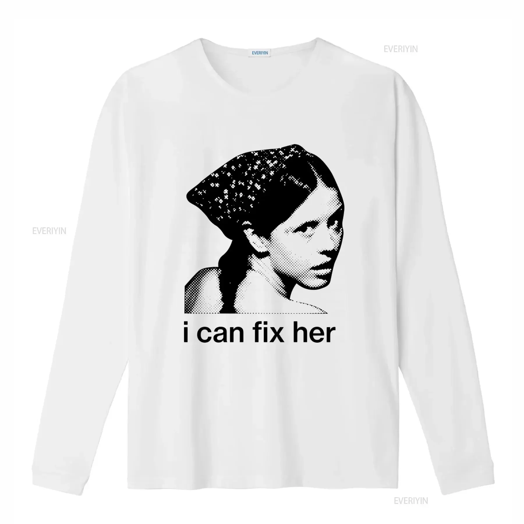 Mia Goth Pearl X A24 Halftone I Can Fix Her Classic Print T Shirt vintage Washed Stretched fashion Slightly Comfortable graphic