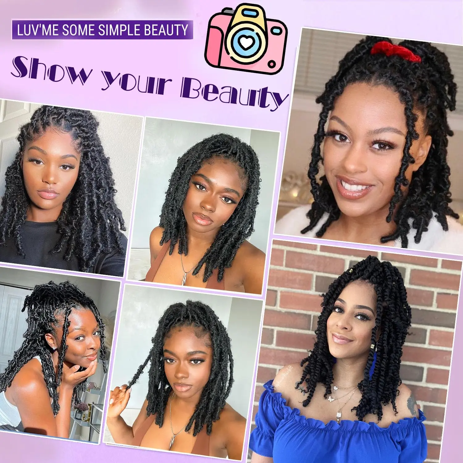 Cabelo afro torcido elástico, 1/8 pacotes, marley, trança, pré-separado, primavera, cabelo sintético