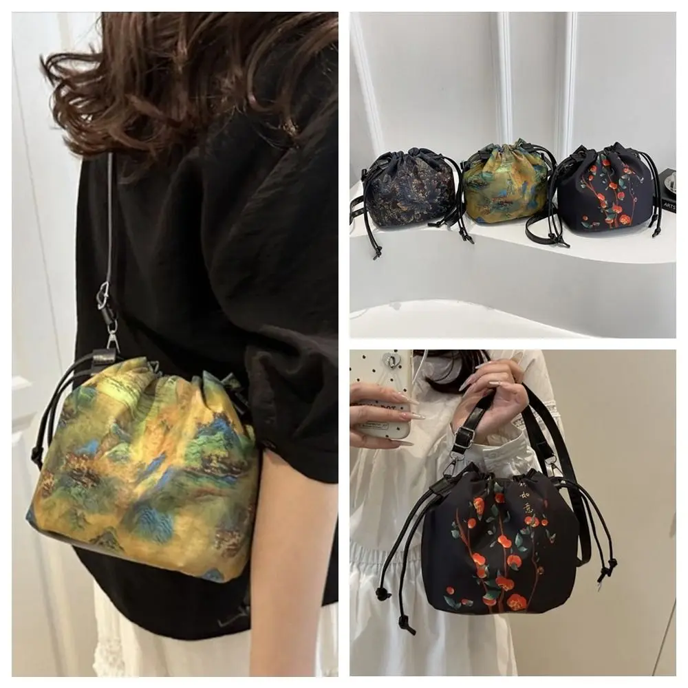

Cloth Flower Handbags Sanitary Napkin Bag Shoulder Bag Ethnic Style Crossbody Bag Wallet Makeup Bag Hanfu Drawstrings Bag Women