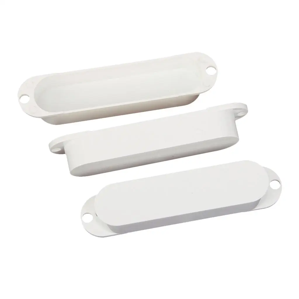 High Quality White Plastic Pickup Covers Single Coil Electric Guitar Accessories for Versatile Upgrade