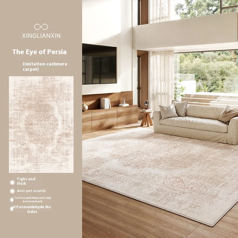 VIKAMA الطازجة ريفي نمط السجاد غرفة المعيشة غرفة نوم السرير خمر الرعاية خالية من مسح غرفة الحصير ديكور المنزل