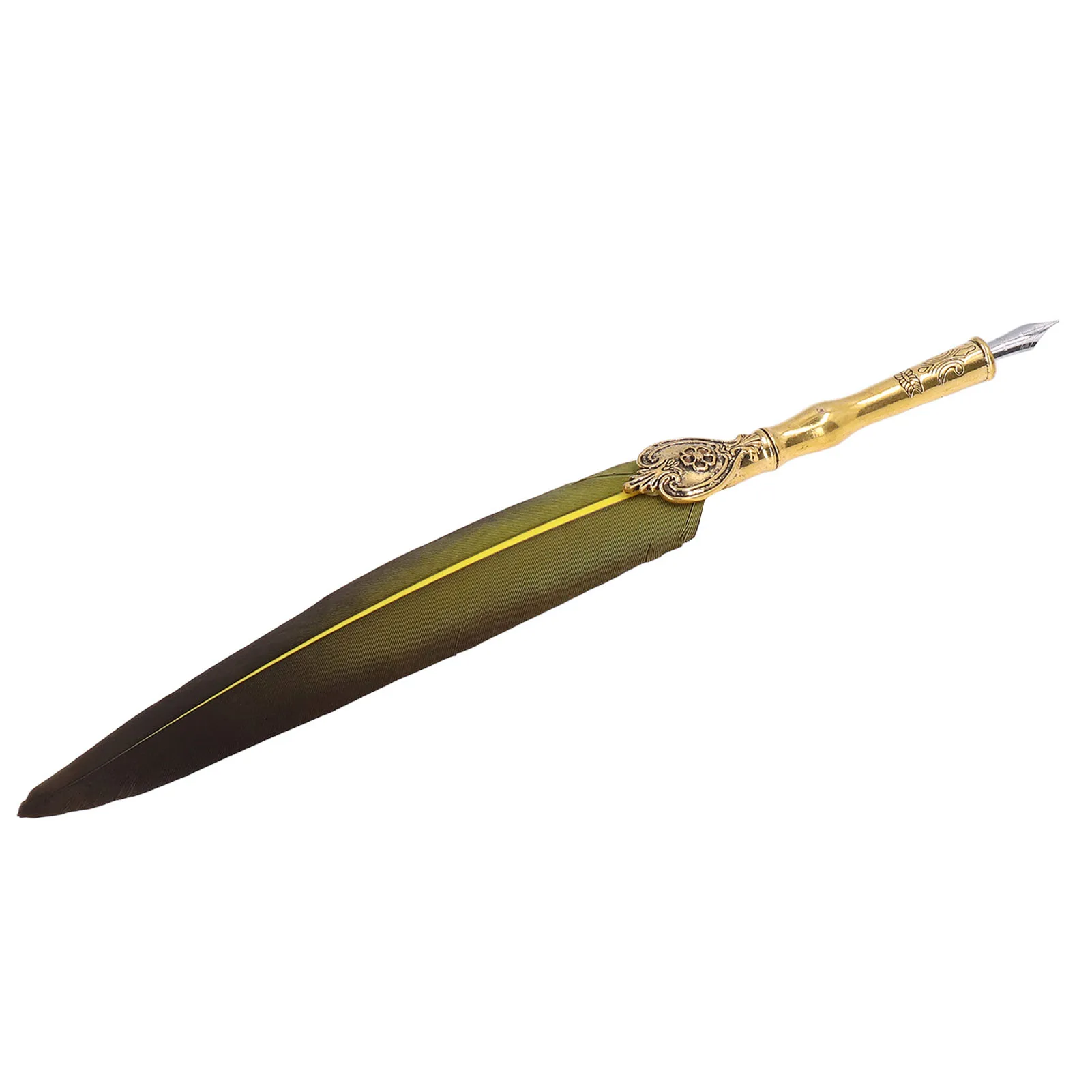 Metal Nib Feather Quill Pen Retro Style With Ink Bottle Dip Pen Set With Gift Box European Vintage Calligraphy Pen