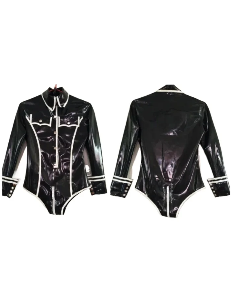 

Латексный резиновый облегающий костюм на Хэллоуин, вечерние клубные комбинезоны для косплея, гоночная форма
