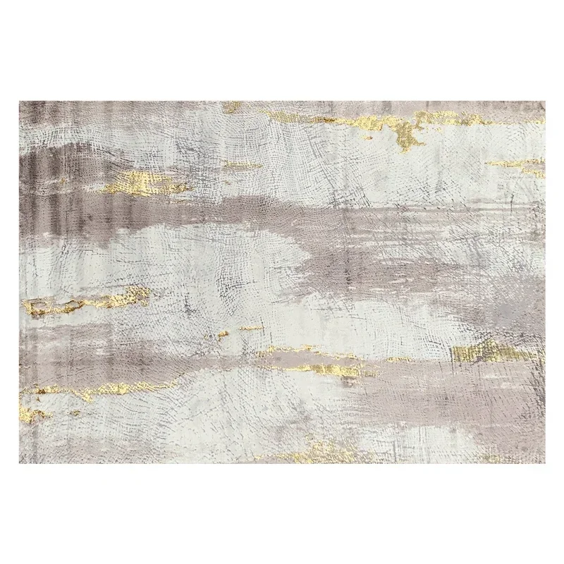 Turkey imported American light luxury carpet modern simple gray living room coffee table blanket Nordic bedroom bedside blanket