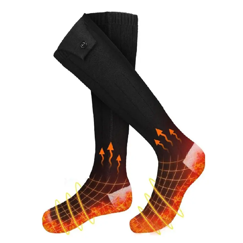 

Умные носки с подогревом для женщин и мужчин, перезаряжаемые, моющиеся, 5000 мАч, 4 уровня нагрева для пеших прогулок, кемпинга, отдыха на природе