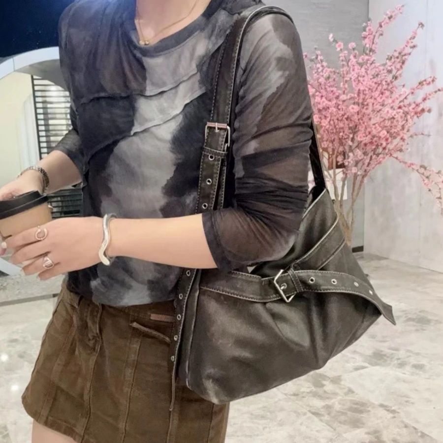 Vintage PU Leather Women Handbags hobos Shoulder Bag for Ladies Crossbody bags Large capacity lady Tote Bag Sac A Main Femme