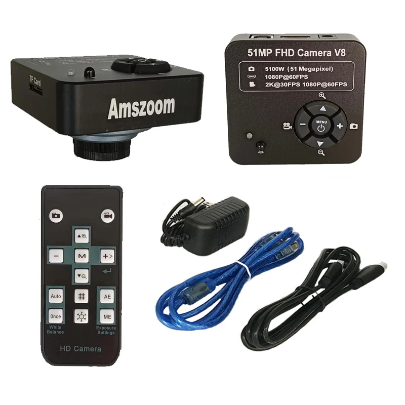 Câmera de Microscópio de Vídeo Digital Usb Eletrônico Compatível com Hdmi Ferramentas Industriais do Reparo do Pwb 1080p 60fps 2k 51mp 38mp Completo