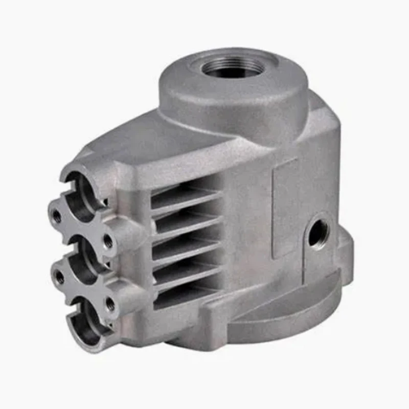 Custom Machined Aluminum Alloy Precision Casting Mechanical Valve Body / Pump Body Parts Pump Valve Housing