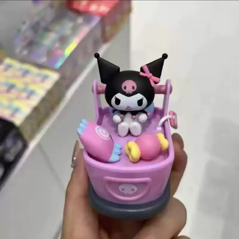 

Sanrio Bumper Snack Car Series слепая коробка игривая музыкальная фигурка-очаровательная модная коллекционная игрушка в подарок