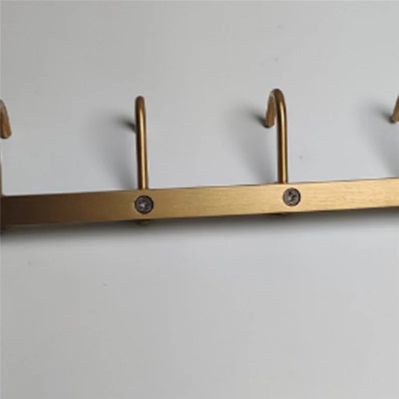 【Flash-Deal!】Bathroom Towel Hook Bronze Brass Row Hooks Rack Wall Mounted Coat Rack For Bathroom Kitchen Garage