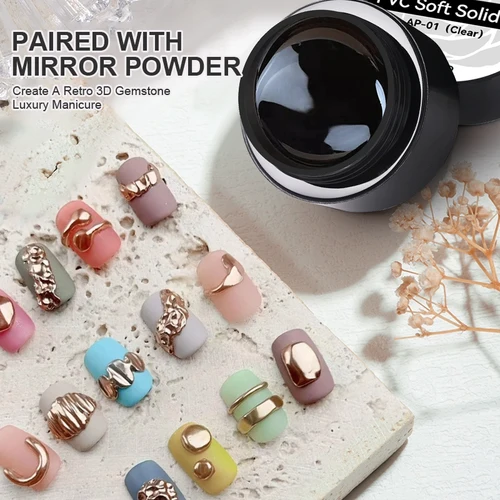 Imagen 2 del producto BORN PRETTY 5ML Gel para esculpir 3D antiadherente esmalte de Gel tallado a mano 5D modelado pintura sólida uñas para tallar