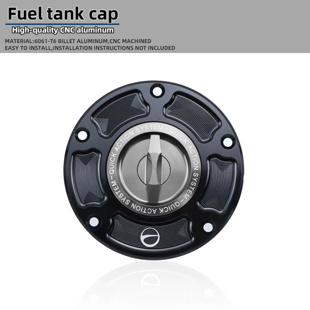 Motorcycle Accessories CNC Quick Release Black Keyless Fuel Gas Tank Cover Cap Case For Ducati V4/V4S V4R Streetfight /Panigale