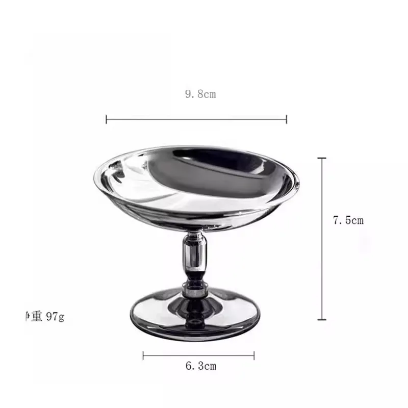 Exquisite Creativity Stainless Steel Tall Feet Cup Dessert Cup European Style Modern Light luxury Home Use Wine Decoration Cup