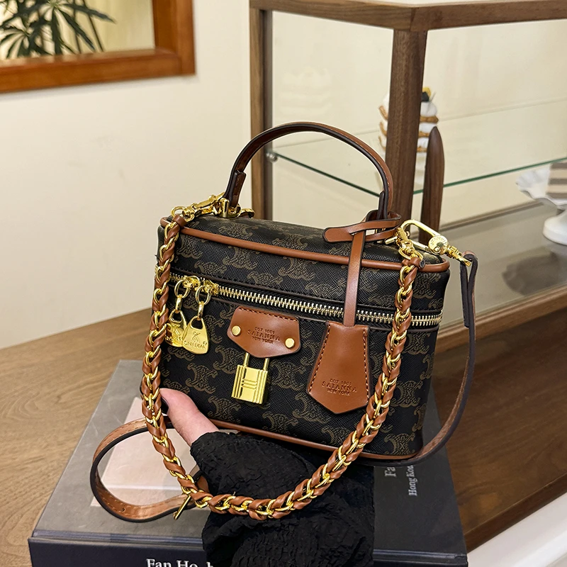 

Luxury Women's Shoulder Bag Leather Crossbody Handbag Designer Tote Purse Elegant Ladies Classic Messenger Bag