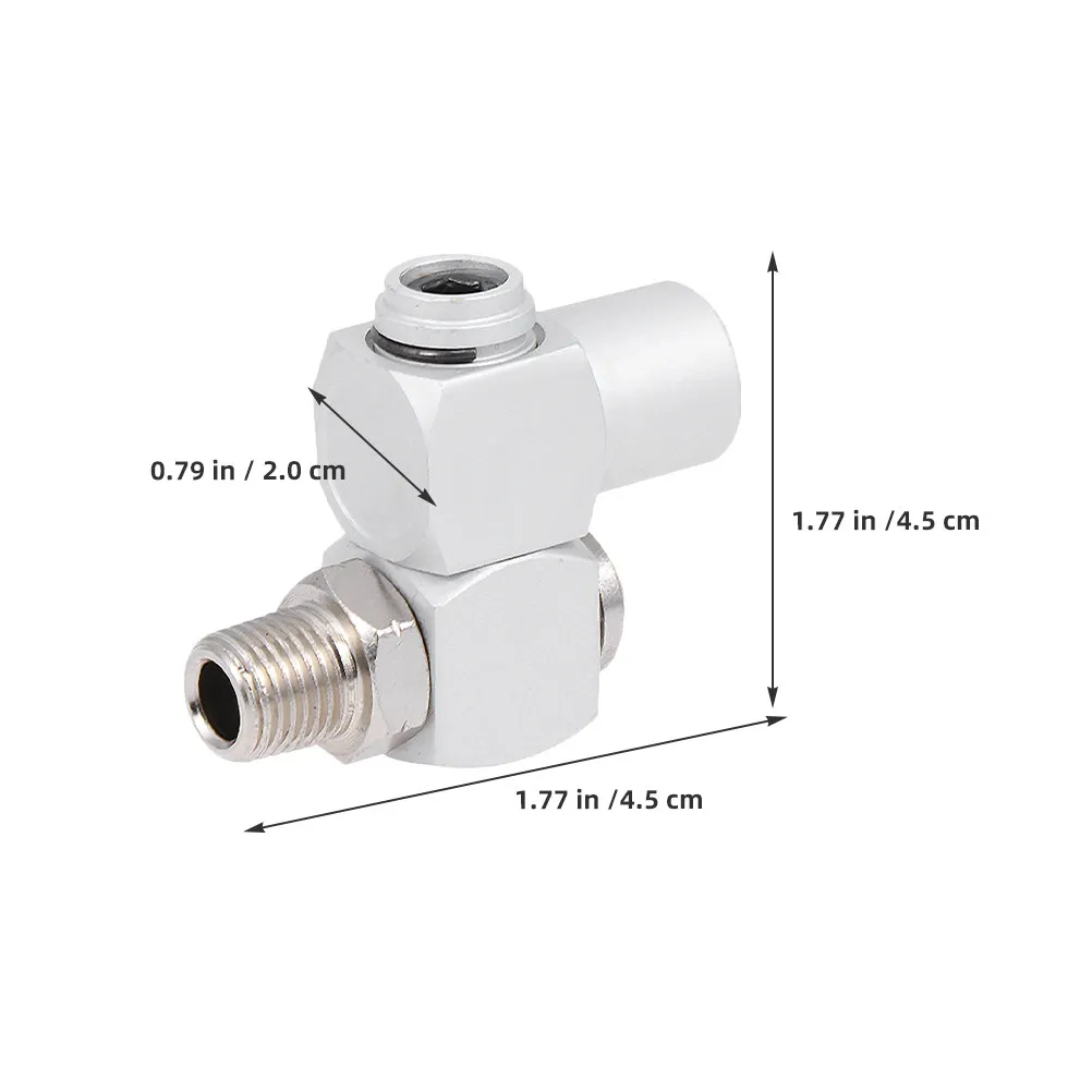 2Pcs Pneumatic Air Hose Connector Swivel 360 Degree Rotating Leakproof Quick Connect Metal Fittings for Compressor Tubing