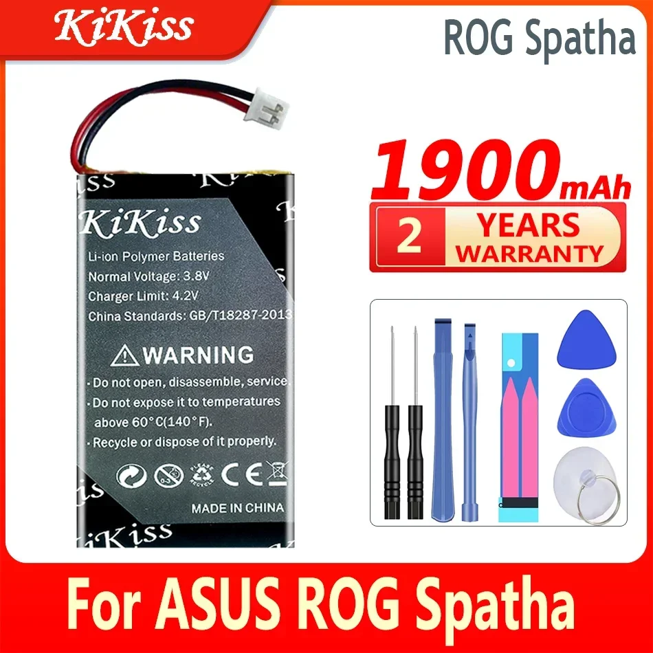 

1900 мАч KiKiss Новая батарея для ASUS ROG Spatha беспроводная мышь цифровая батарея