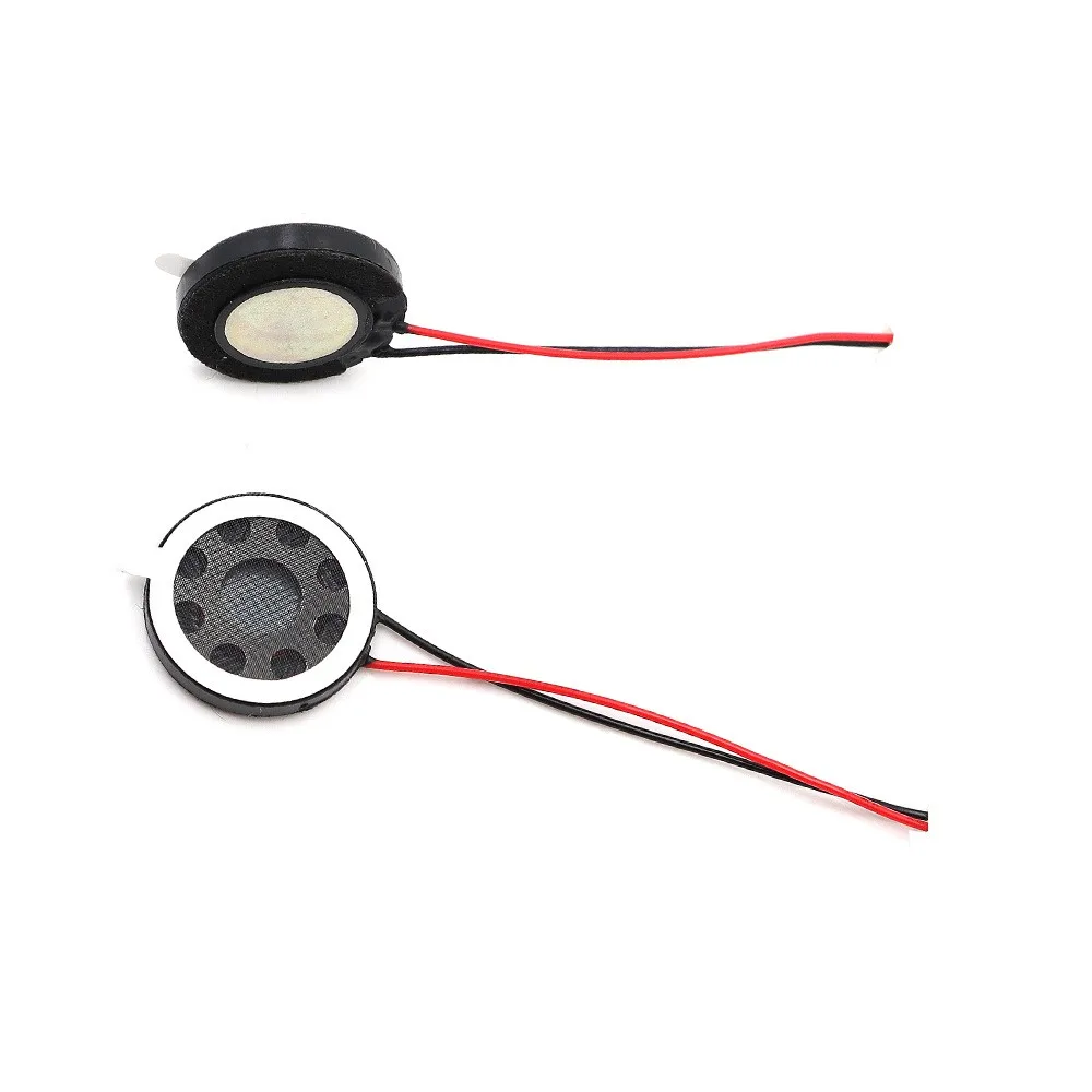 50PCS 20MM plastic speaker with internal magnetic soldering wire 8 ohms 0.5W/1W security voice speaker